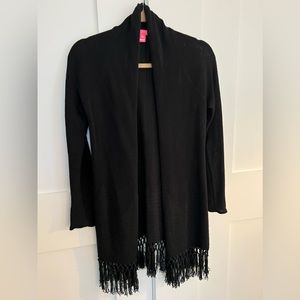Lilly Pulitzer Black Cardigan Duster Sweater - Size XS